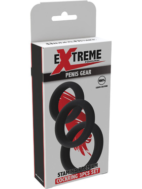 Hidden Desire: Extreme, Stamina Premium C-Rings, 3-pack