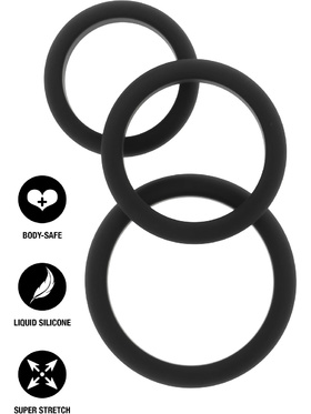 Hidden Desire: Extreme, Stamina Premium C-Rings, 3-pack