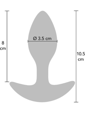 Hidden Desire: Extreme, Weighted Anal Plug, 185 g