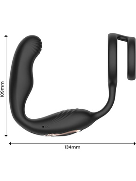IntoYou: Bruce, Prostate Massager 360 with Double Cockring